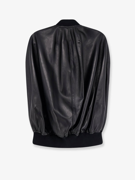 Balenciaga Sleeveless leather jacket