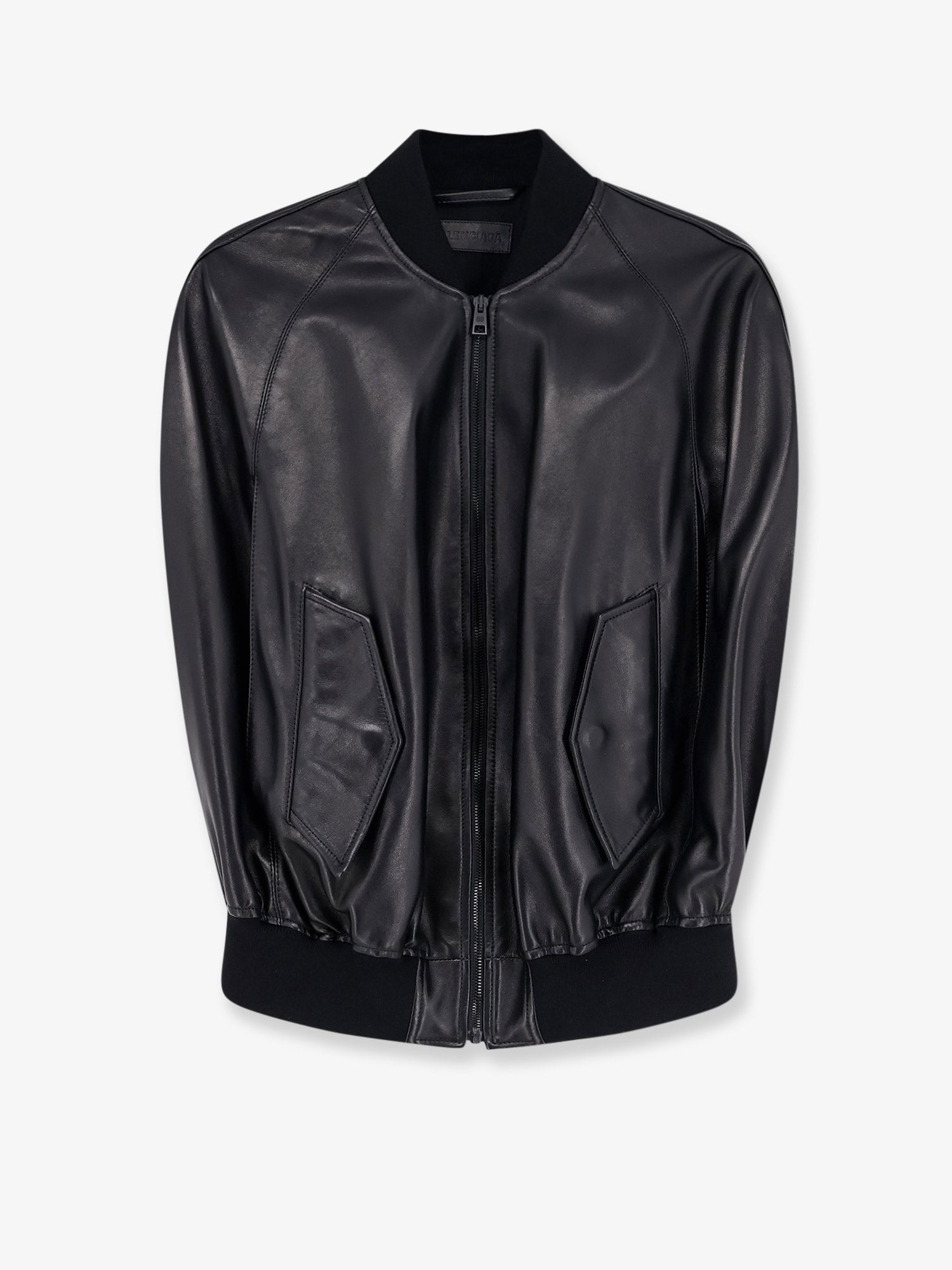 Sleeveless leather jacket