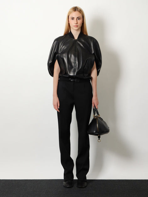 Balenciaga Sleeveless leather jacket