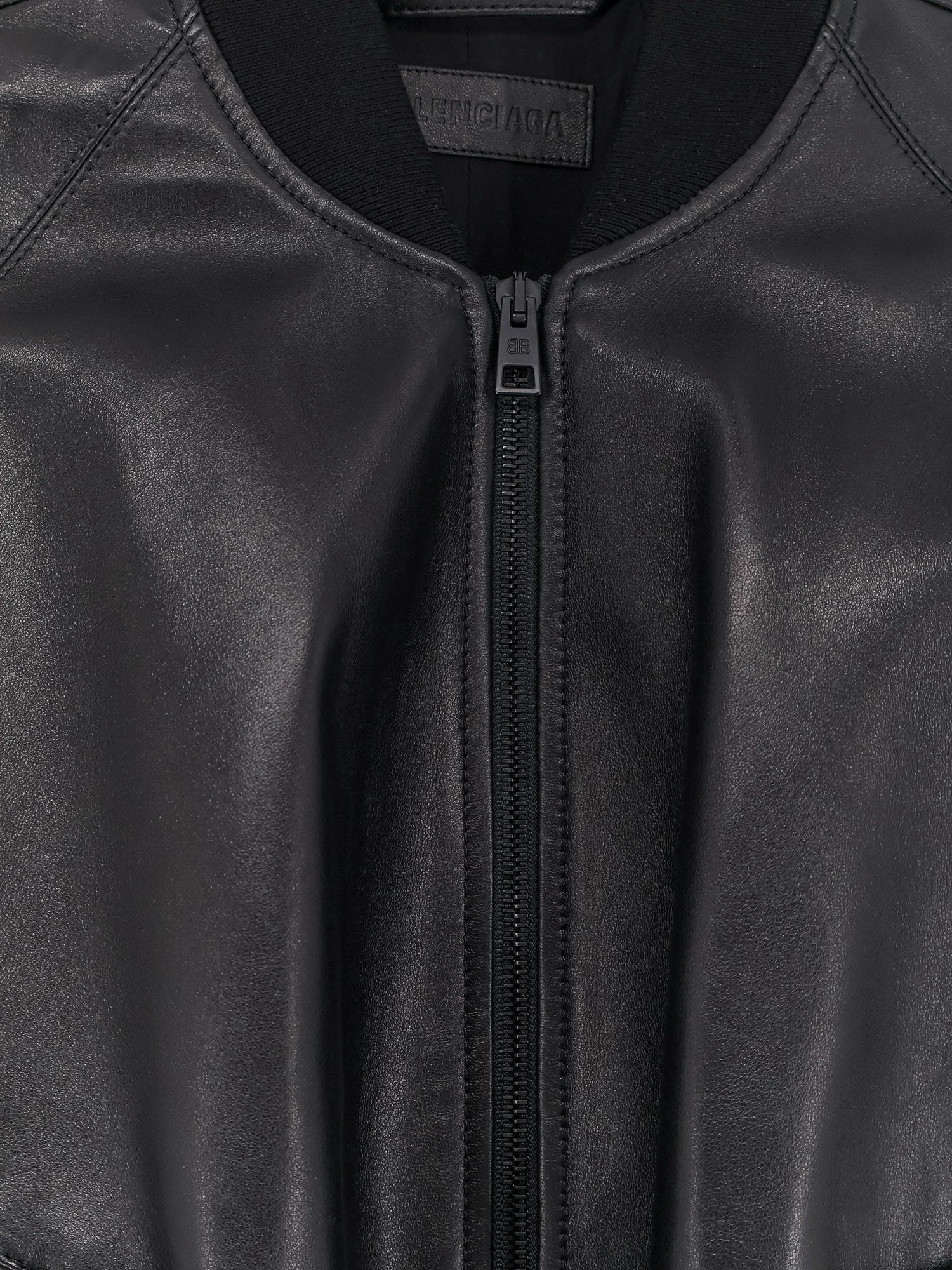 Balenciaga Sleeveless leather jacket