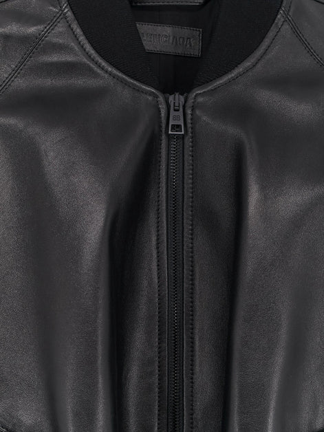 Balenciaga Sleeveless leather jacket