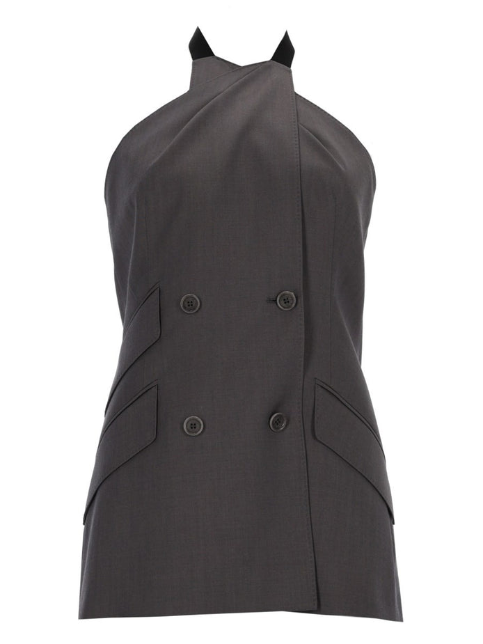 SLEEVELESS WOOL TOP