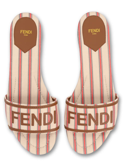 Fendi SLIDE IN CANVAS FF CON LOGO