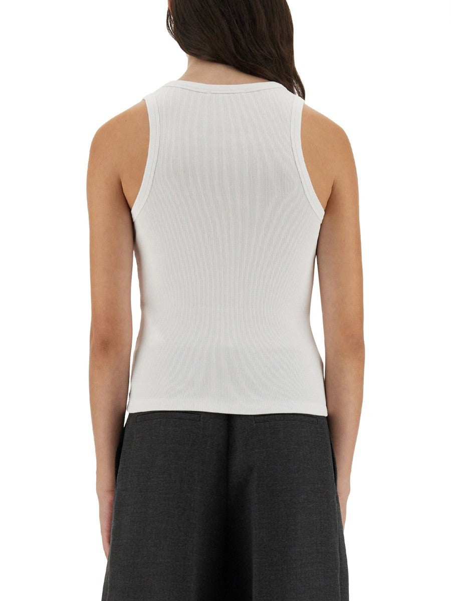 SLIM TANK TOP WITH LOGO PRINT