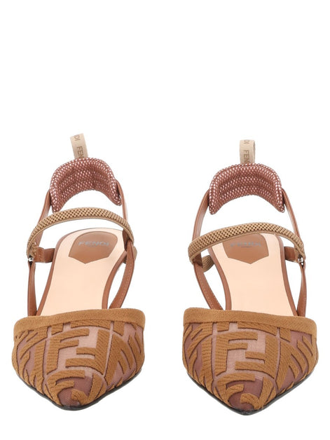 Fendi Slingback "Colibrì Lite" Con Tacco Medio