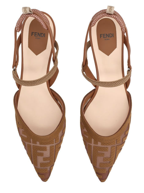 Fendi Slingback "Colibrì Lite" Con Tacco Medio