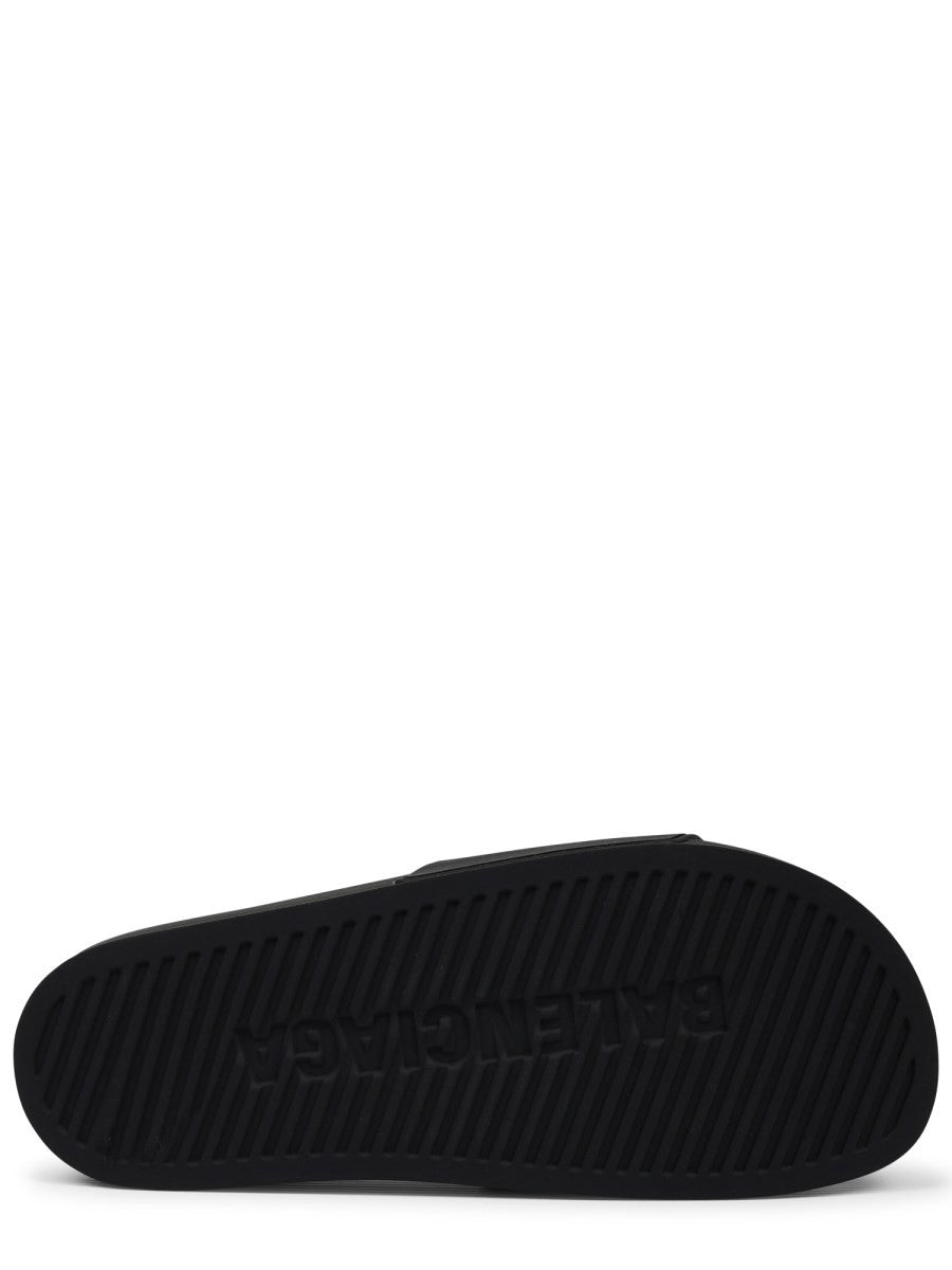 SLIP-ON SANDAL WITH LOGO
