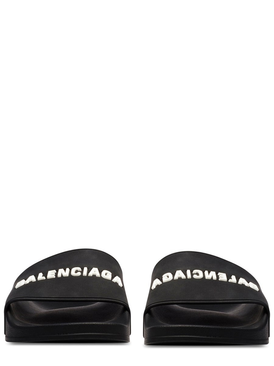 SLIP-ON SANDAL WITH LOGO