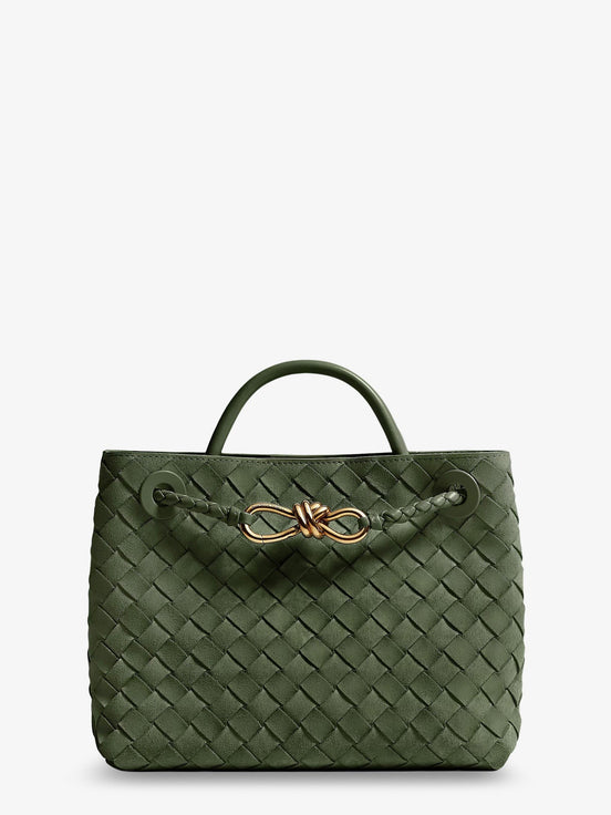 Small Andiamo suede handbag with Intrecciato motif