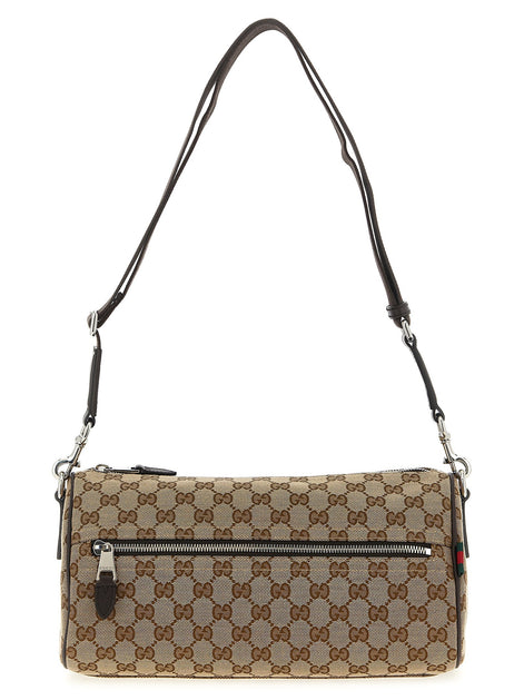 Small GG cylindrical shoulder strap