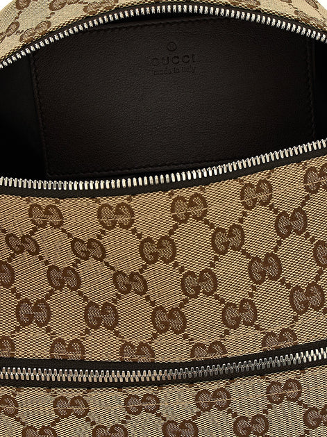 Small GG cylindrical shoulder strap