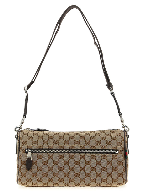 Small GG cylindrical shoulder strap