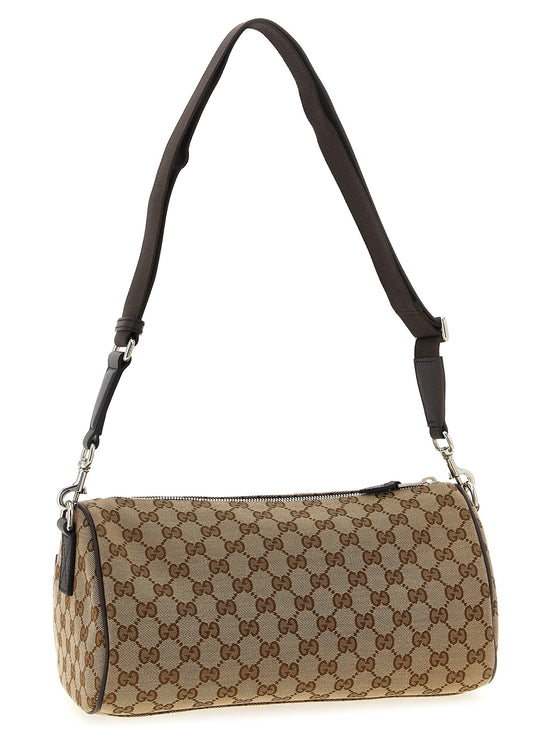 Small GG cylindrical shoulder strap