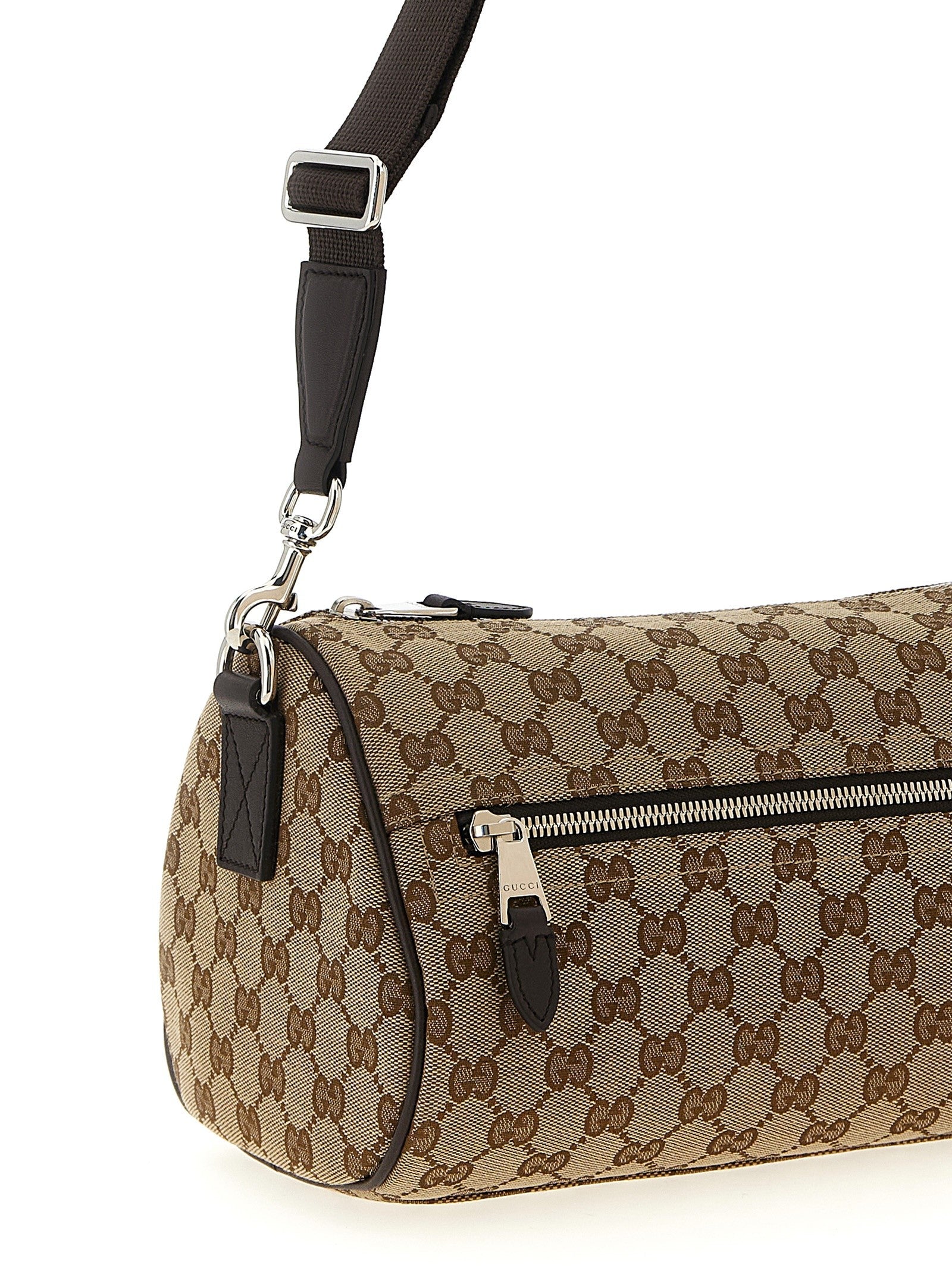 Small GG cylindrical shoulder strap