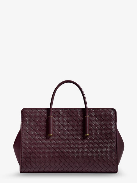 Small leather tote bag with Intrecciato motif