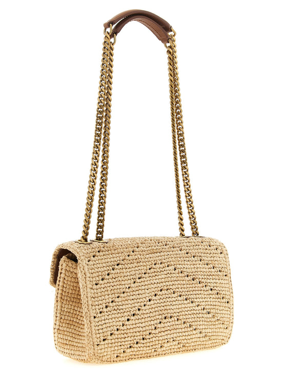 Small Loulou raffia bag