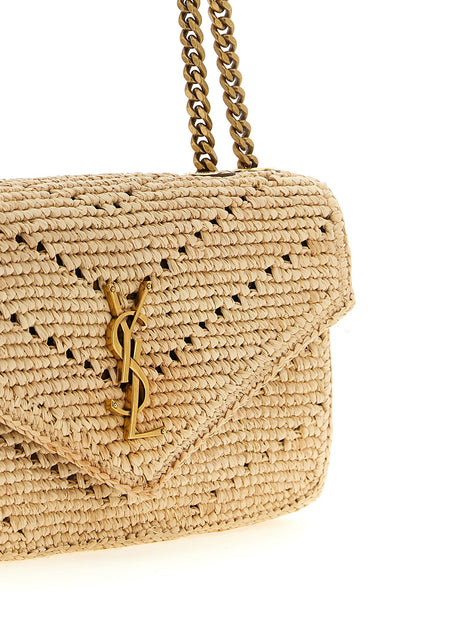 Small Loulou raffia bag