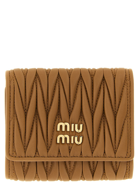 Small matelassé nappa wallet