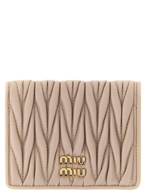 Small matelassé nappa wallet