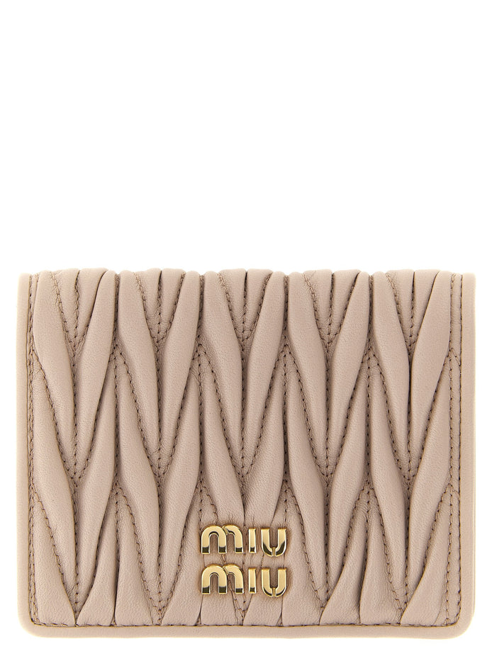 Small matelassé nappa wallet