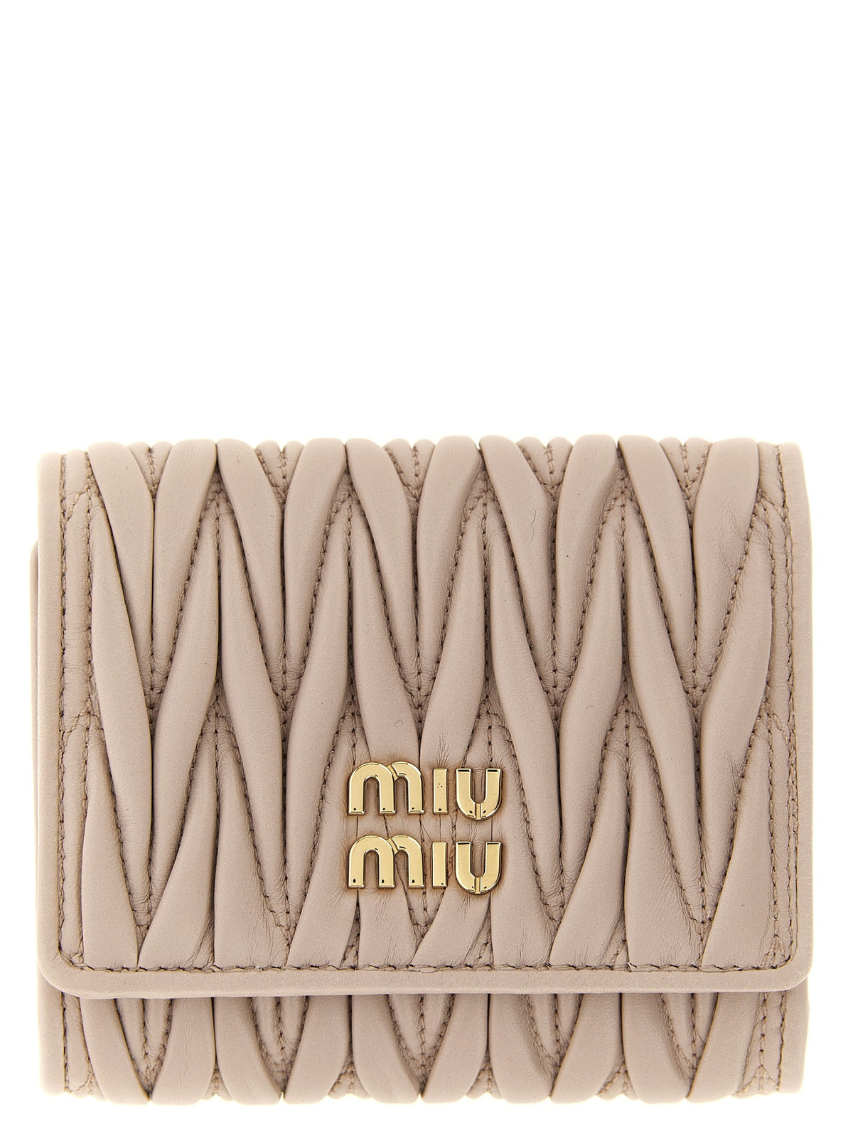 Small matelassé nappa wallet