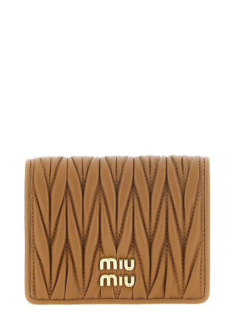 Small matelassé nappa wallet