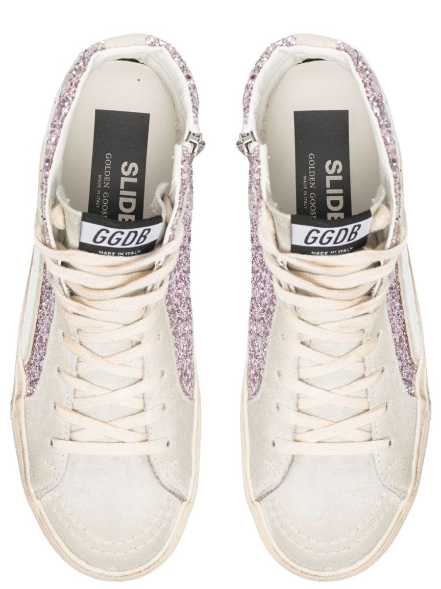 SNEAKER WITH GLITTER AND ZIPPER
