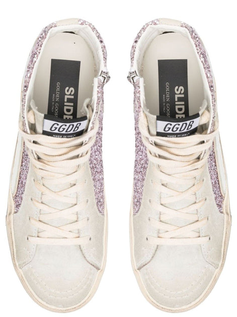 SNEAKER WITH GLITTER AND ZIPPER