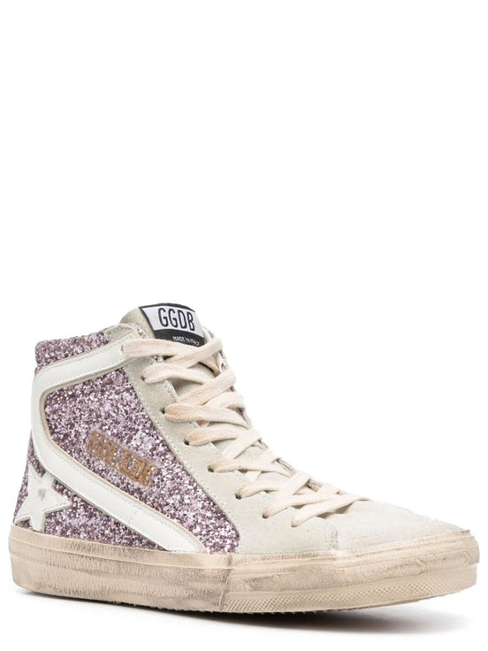 SNEAKER WITH GLITTER AND ZIPPER