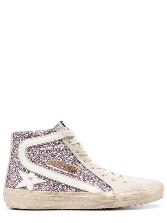SNEAKER WITH GLITTER AND ZIPPER