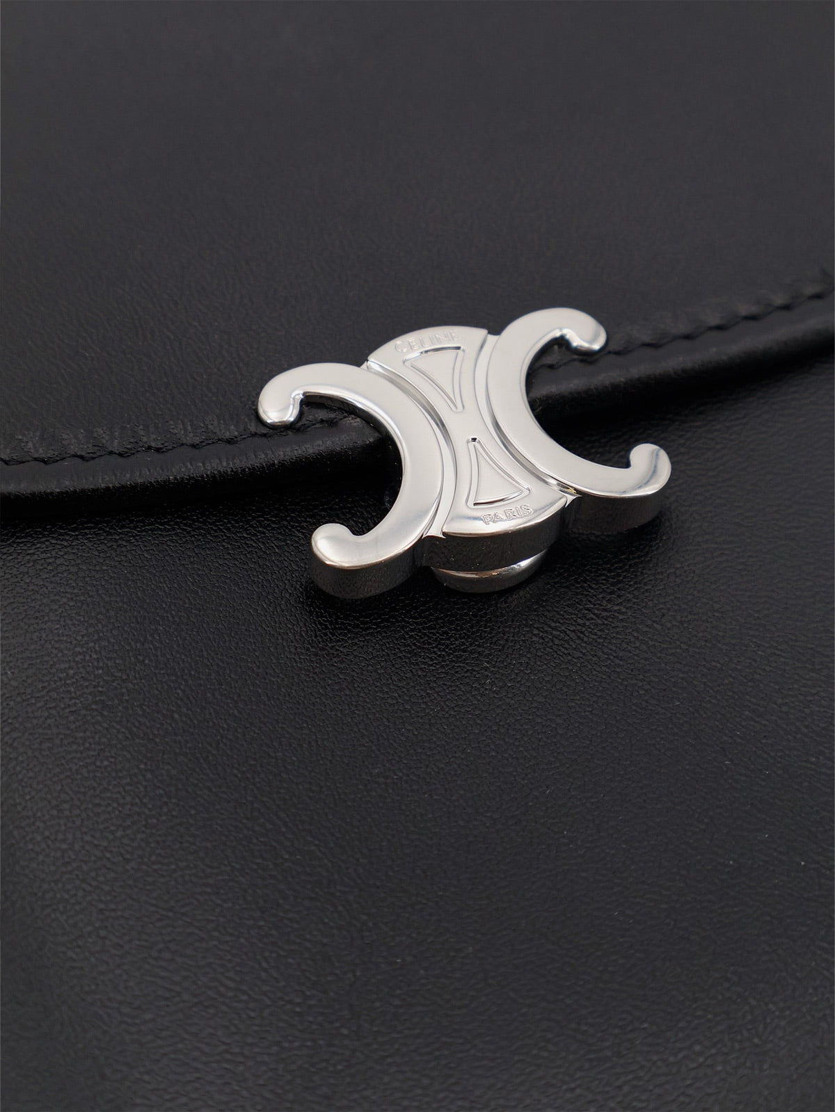 Celine Soft Triomphe leather shoulder bag