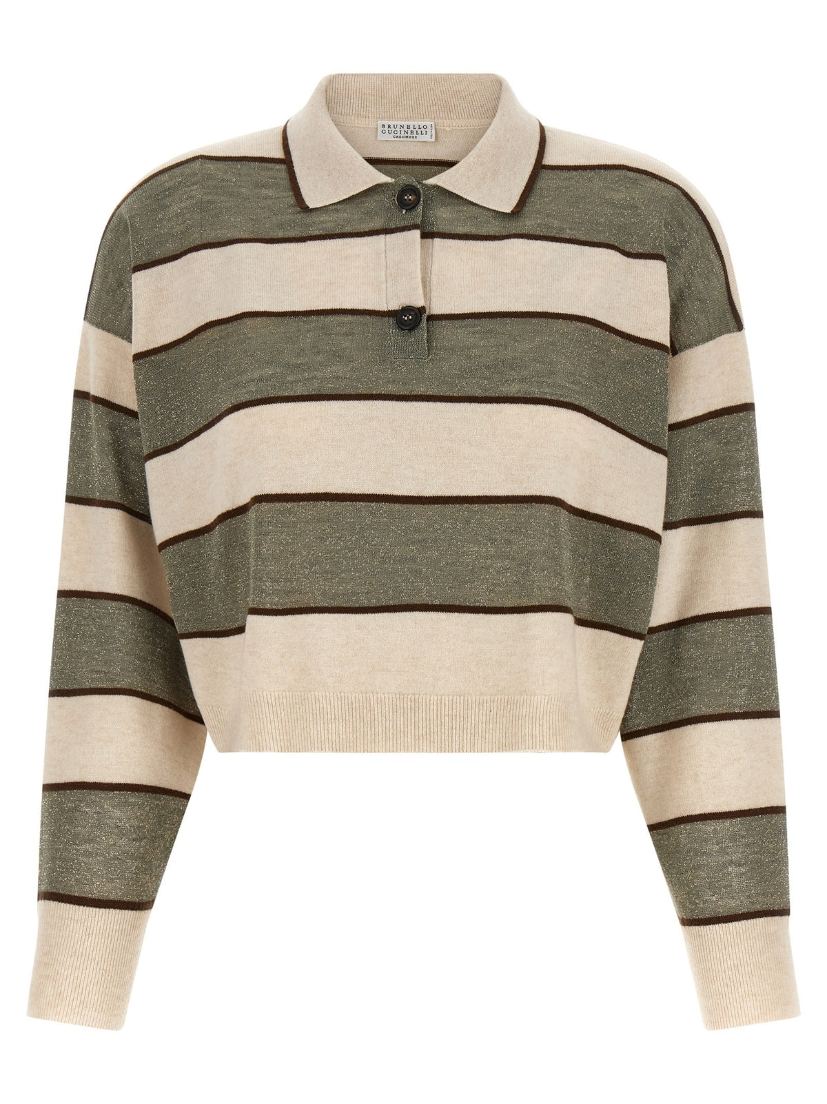 'Sparkling Stripes' polo shirt