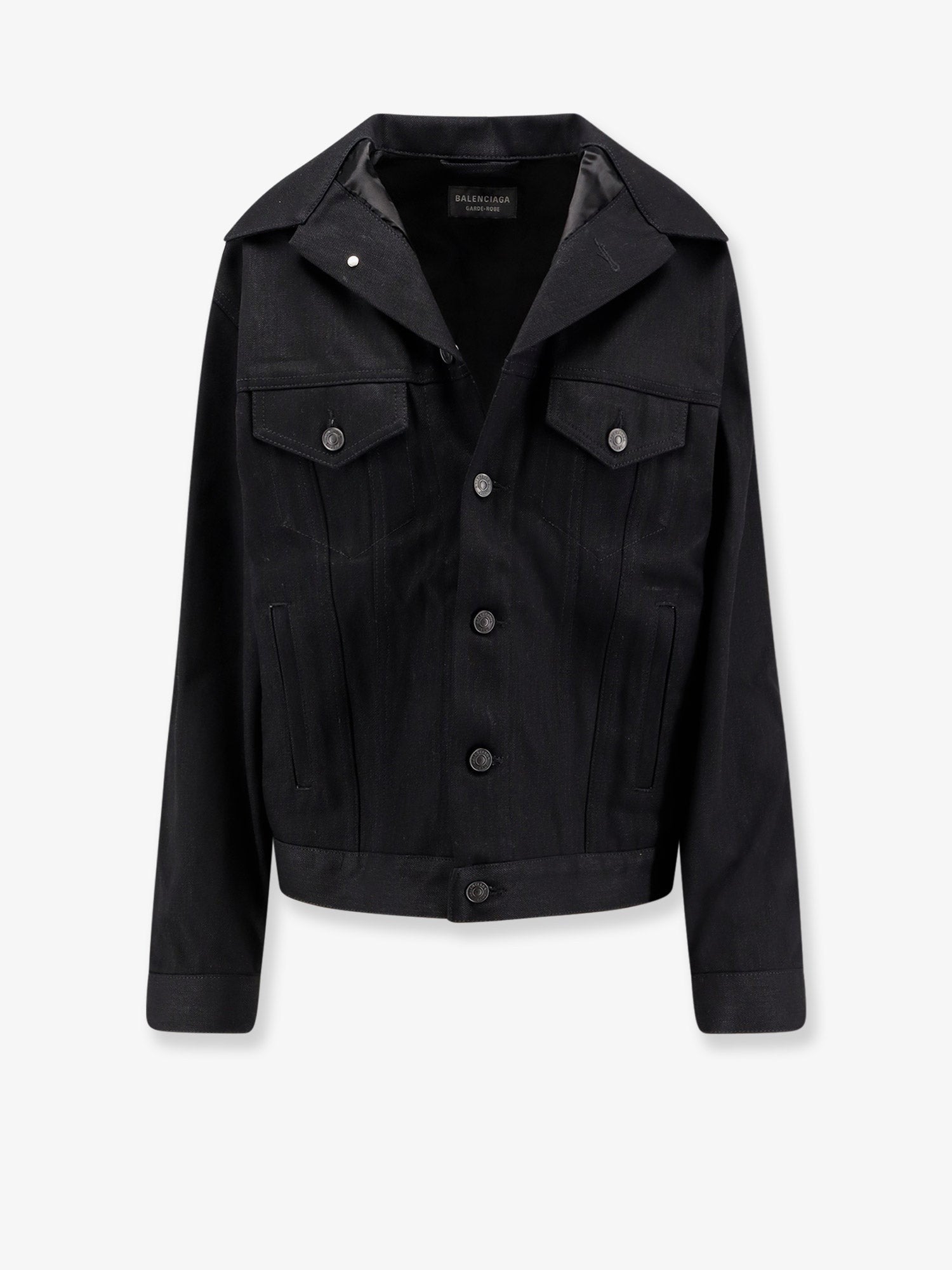 Standing denim jacket