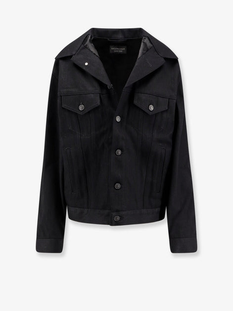 Standing denim jacket