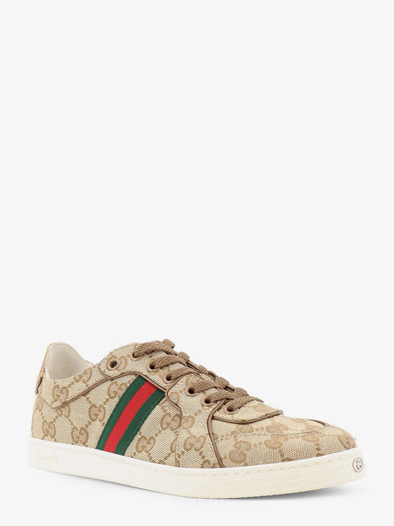 Stretch GG fabric sneakers with Nastro Web on the side