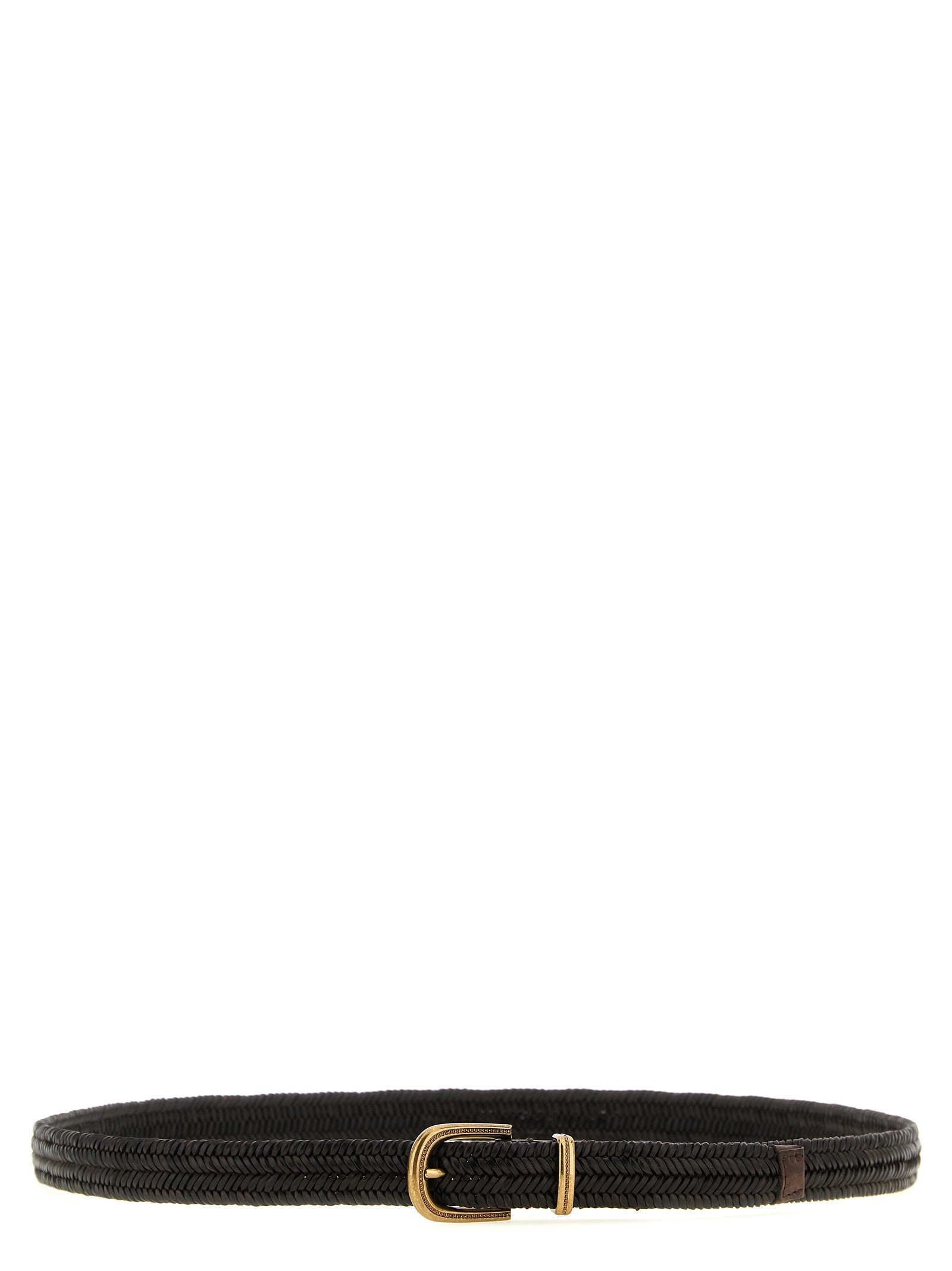 Stretch leather belt