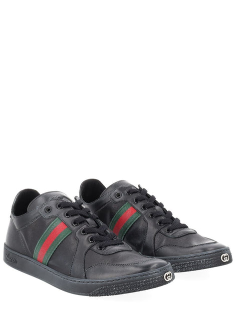 Gucci "STRETCH" LEATHER EFFECT SNEAKER