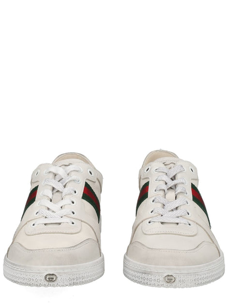 Gucci "STRETCH" LEATHER EFFECT SNEAKER