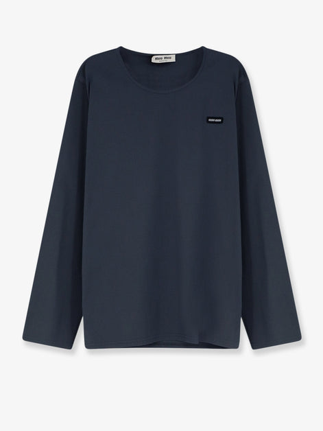 Stretch poplin top