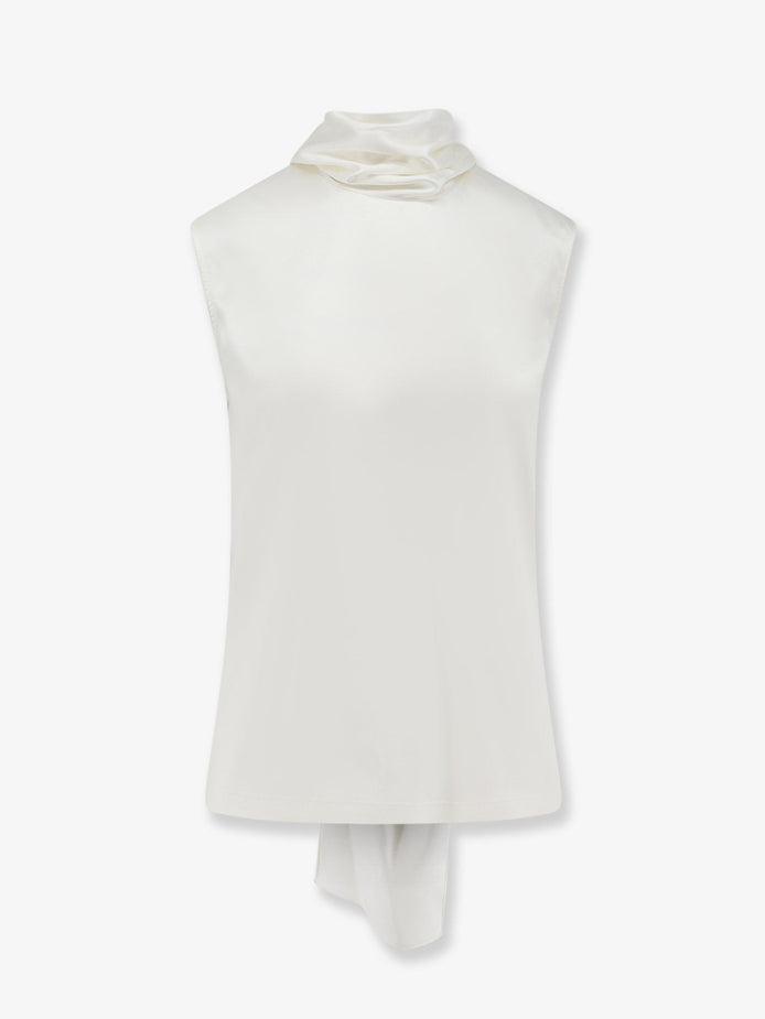 Stretch satin top