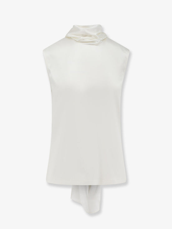 Stretch satin top