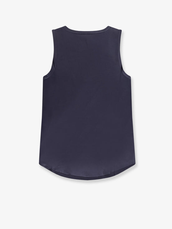 Stretch silk tank top