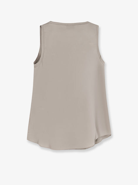 Stretch silk top