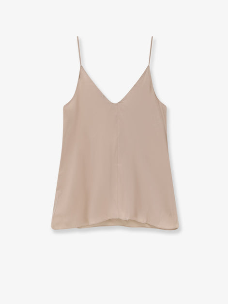 Stretch silk top