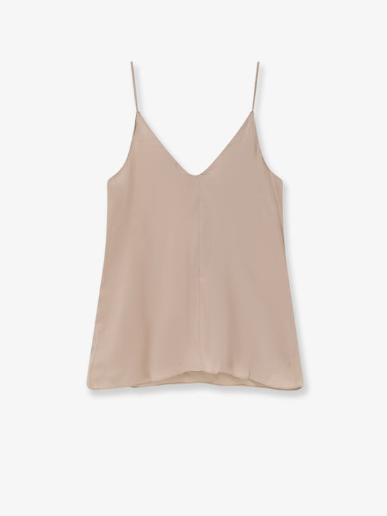 Stretch silk top