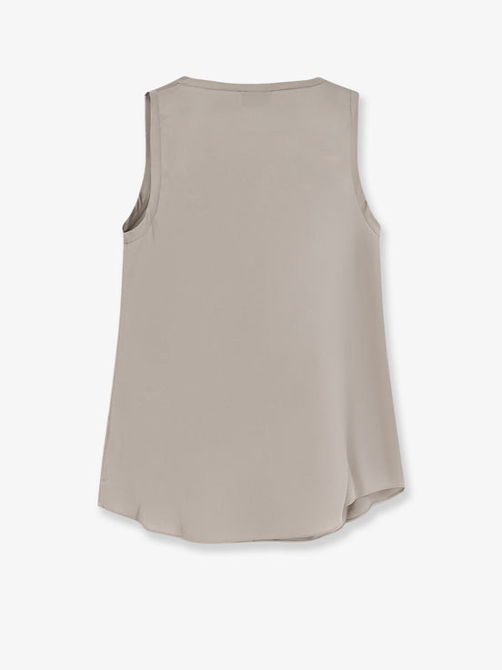 Stretch silk top