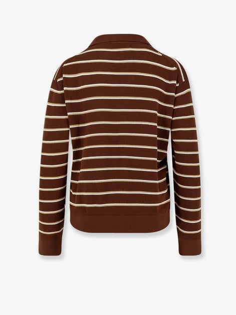 Miu Miu Striped cotton polo shirt