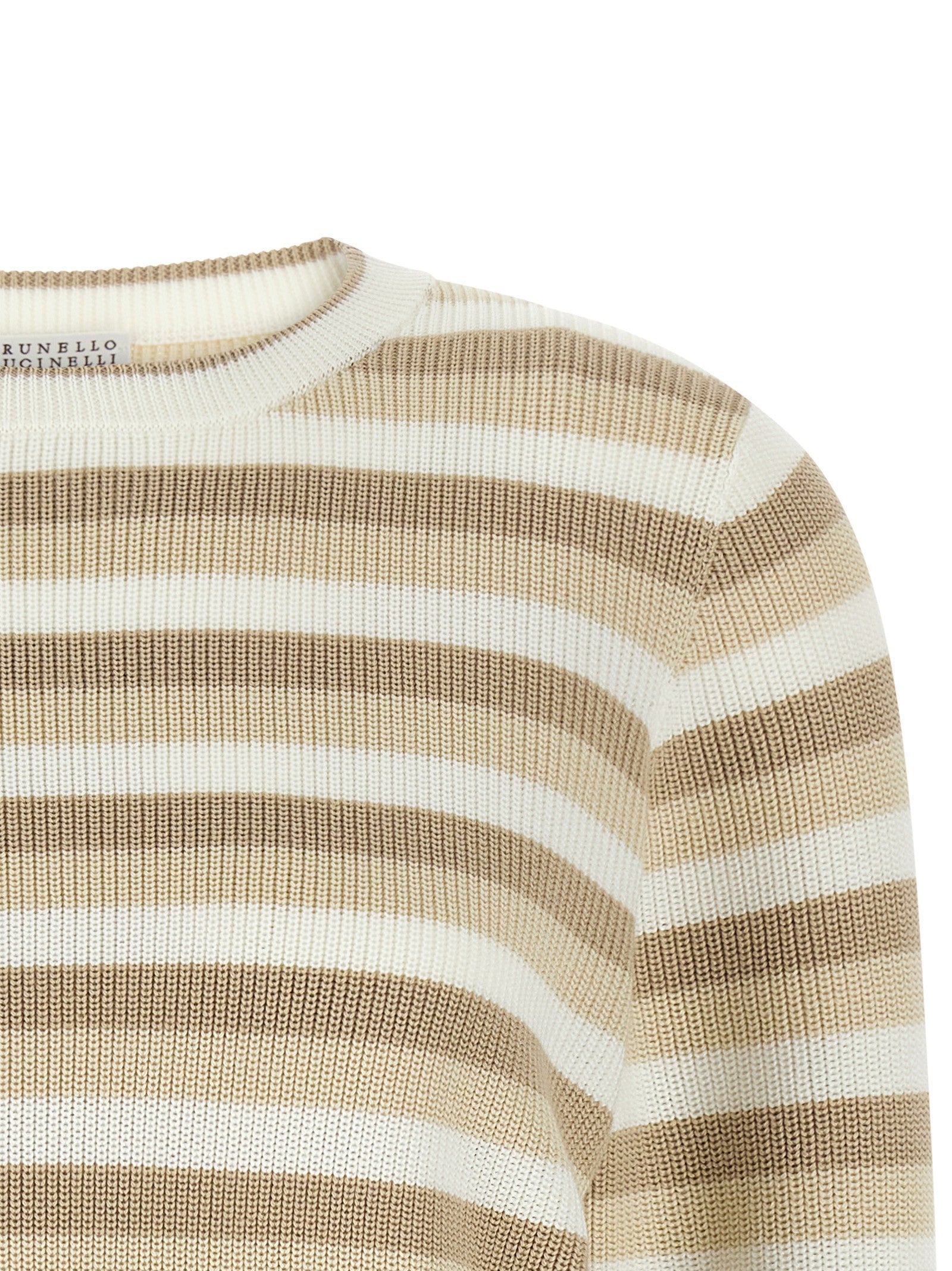 Striped cotton sweater