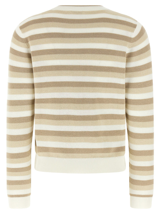 Striped cotton sweater