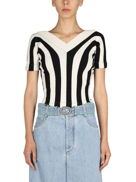 STRIPED PATTERN TOP